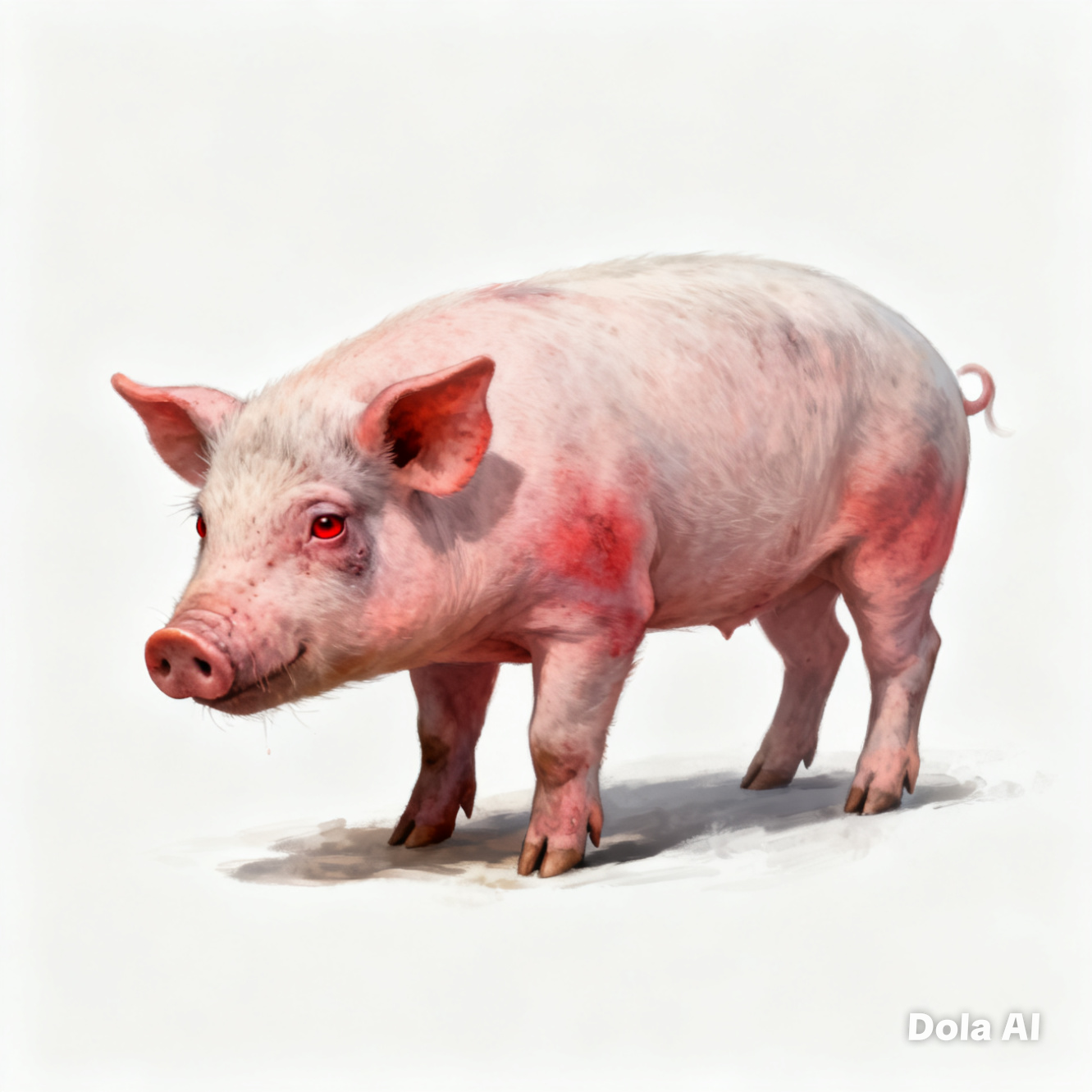 Ilustrasi babi yang terserang virus African Swine Fever (ASF) di Bali.