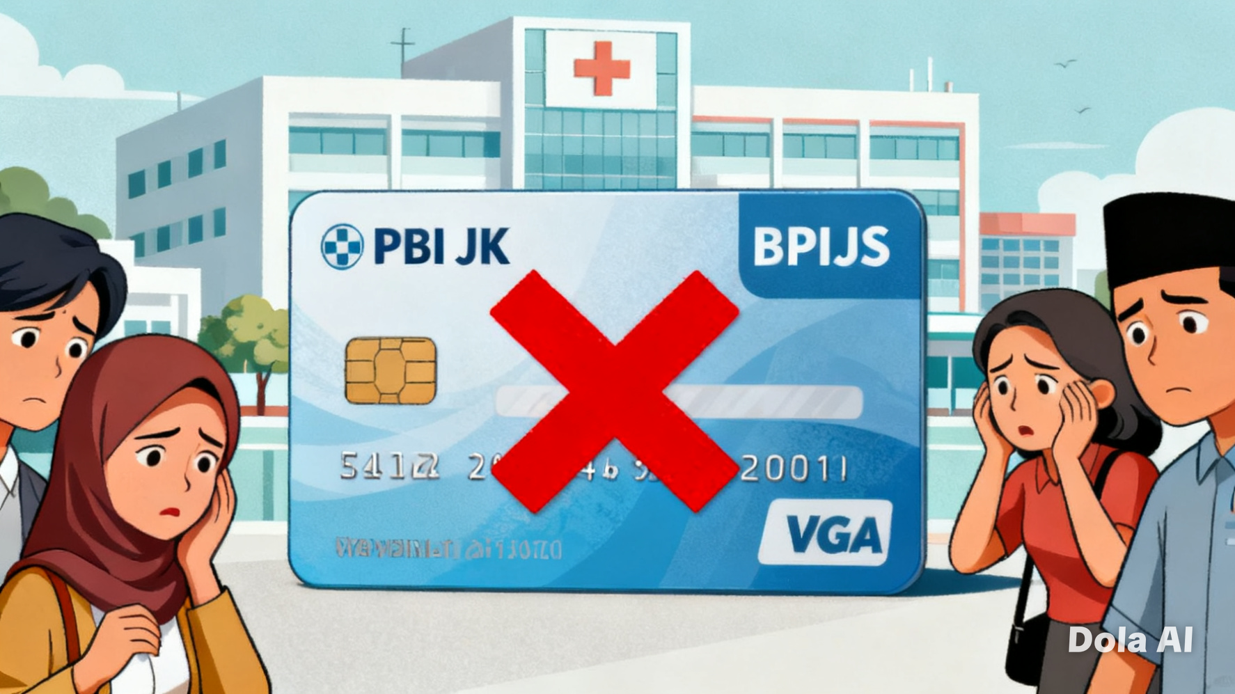 Ilustrasi penonaktifan Penerima Bantuan Iuran Jaminan Kesehatan (PBI JK) oleh pemerintah.