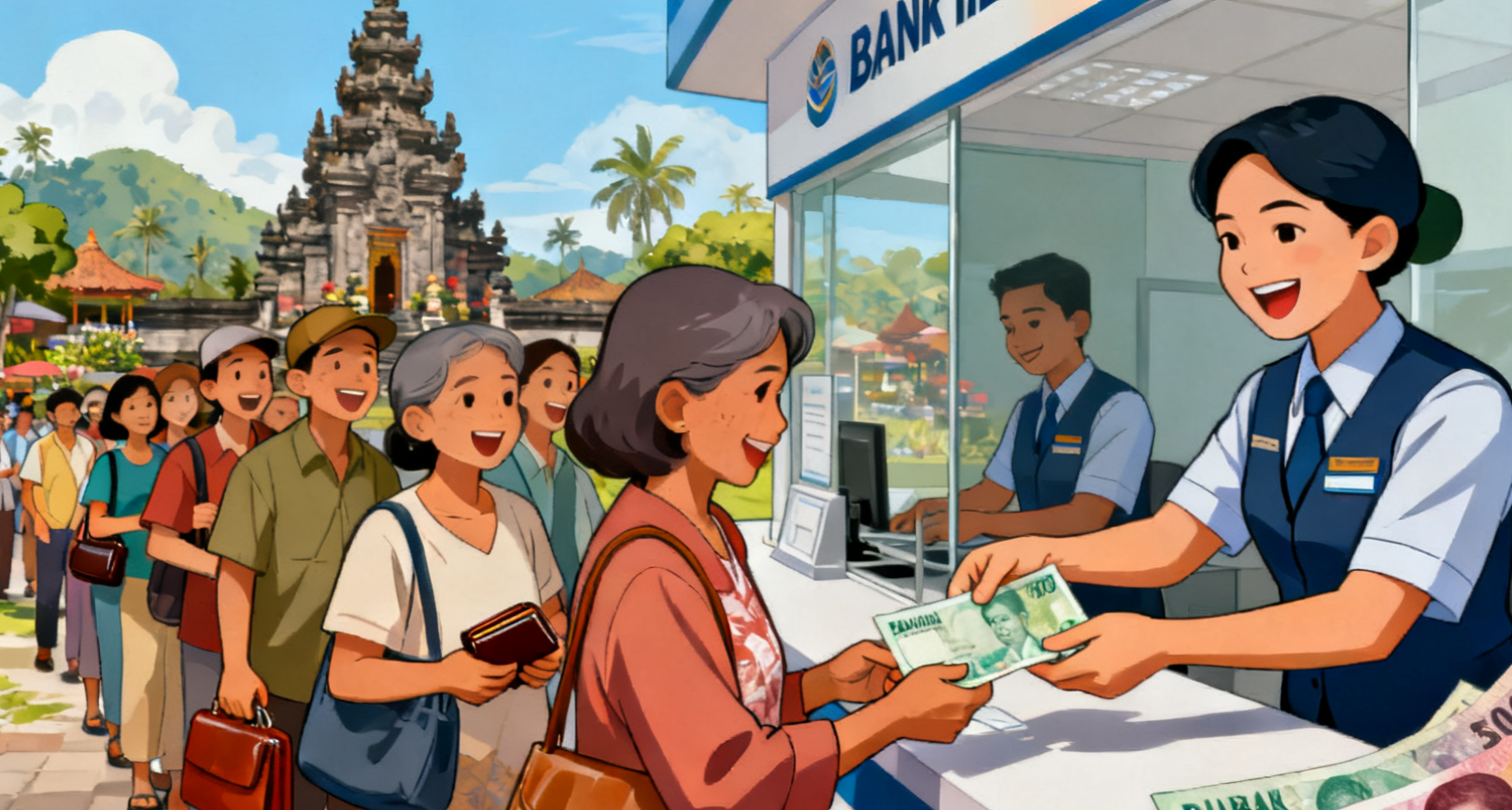 Ilustrasi, Penukaran uang kartal jelang Idul Fitri dan hari raya Nyepi di Bali tahun 2026 naik sebesar 6 persen.