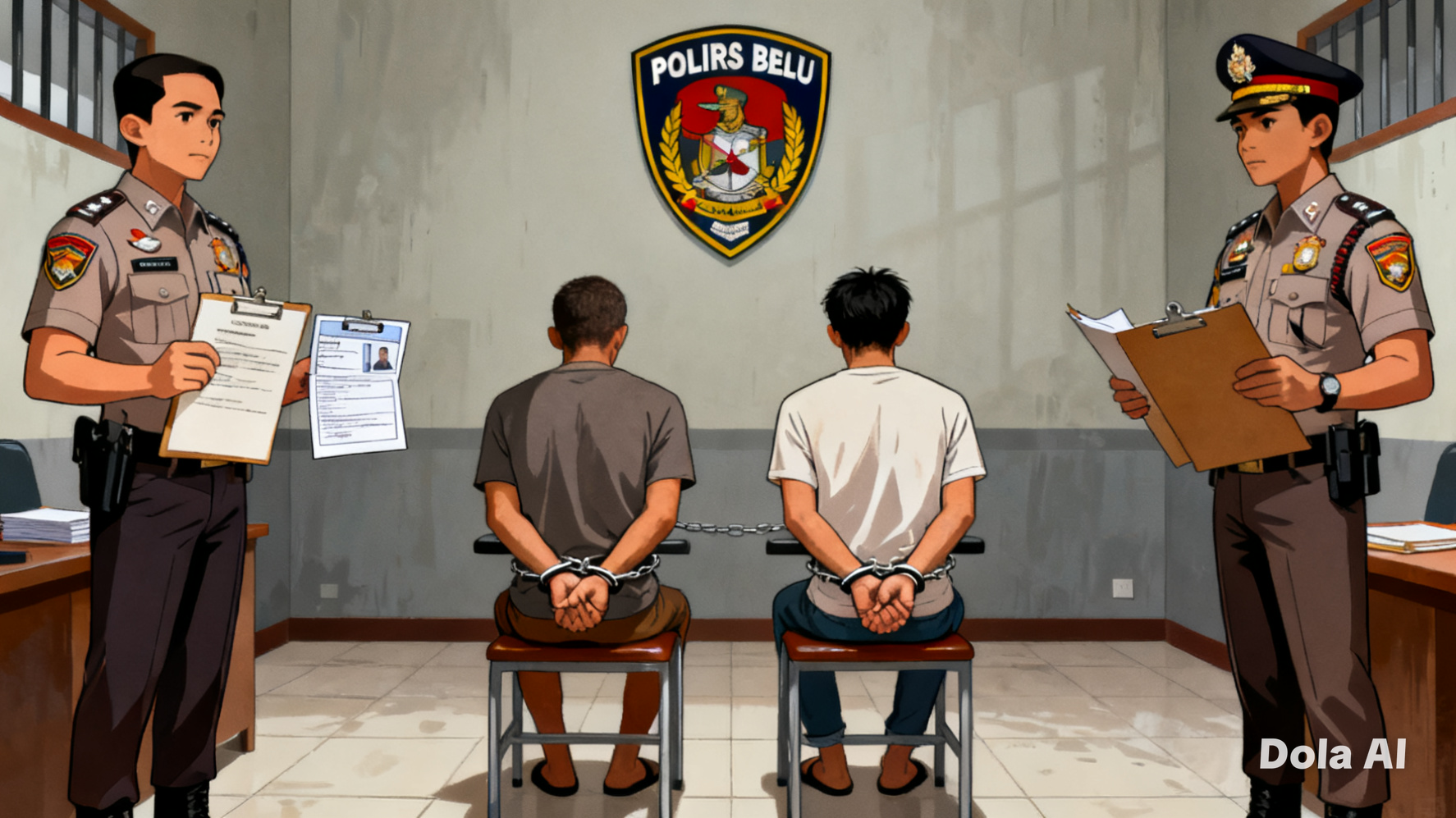 Ilustrasi, dua dari tiga tersangka dugaan   kasus tindak kekerasan seksual terhadap anak siswi SMA di Atambua, Belu, NTT, saat ini sudah diamankan di Polres Belu. Sementara 1 Tsk masih dirawat di RS. 