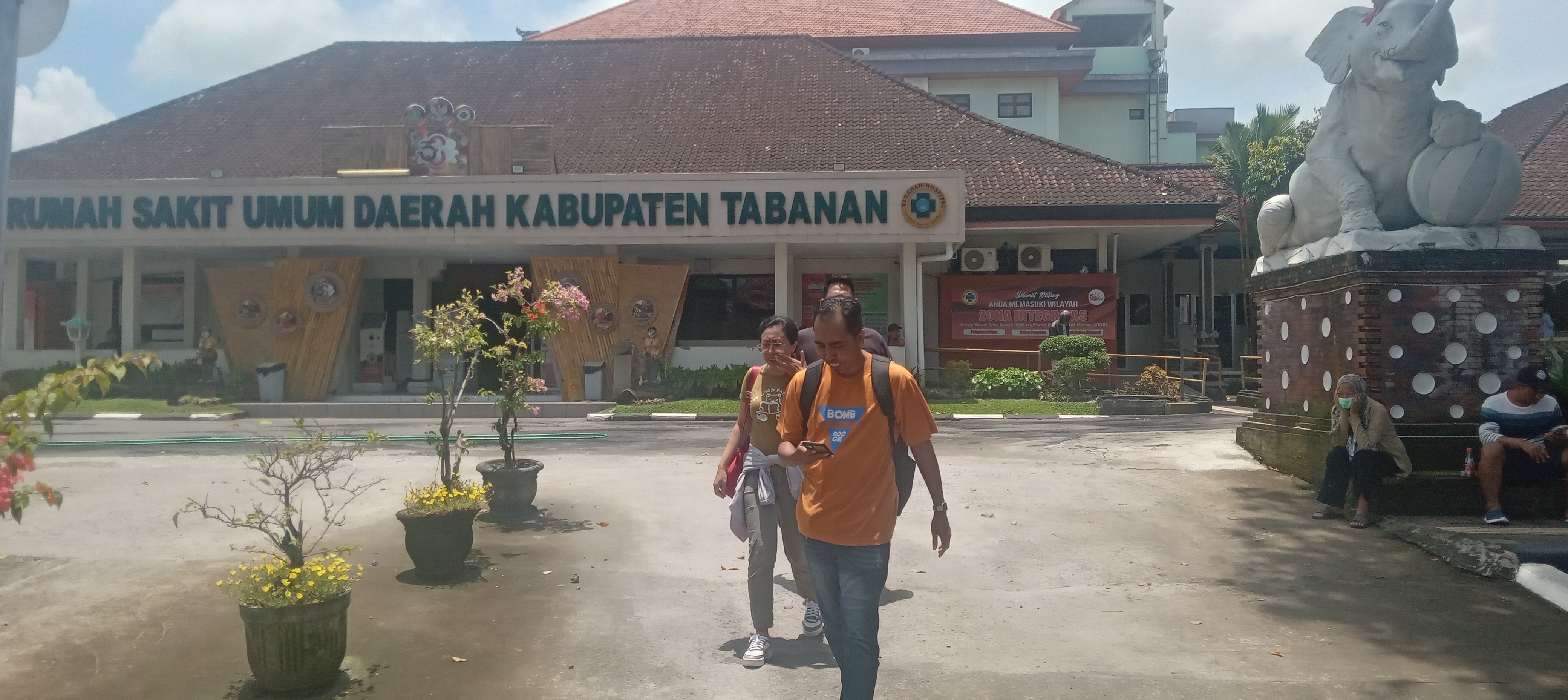 Suasana RSUD Tabanan di Jalan Pahlawan, Tabanan. 