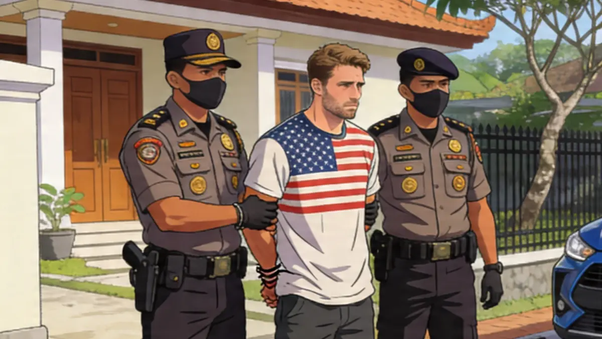 Ilustrasi, Polres Badung berhasil mengamankan seorang warga negara asing (WNA) asal Amerika Serikat berinisial AHAAS karena melakukan tindak pidana. (Ai) 