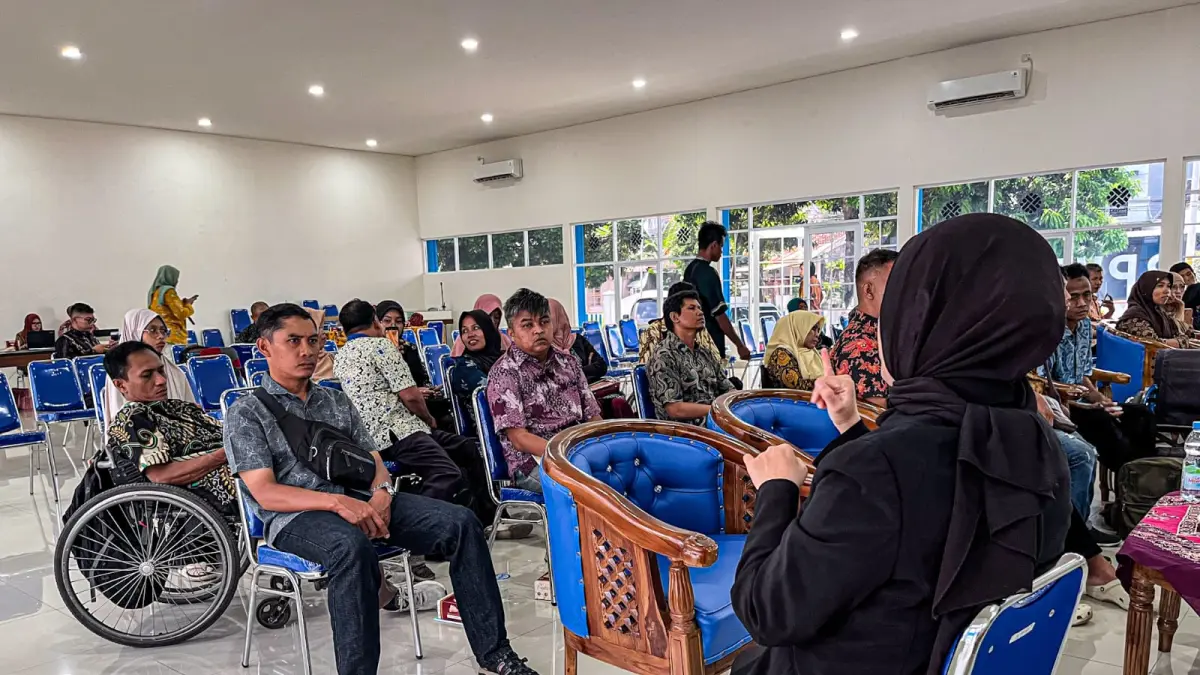 Kemnaker terus memperluas kesempatan kerja bagi penyandang disabilitas melalui pelatihan kewirausahaan. (Foto Humas Kemnaker) 