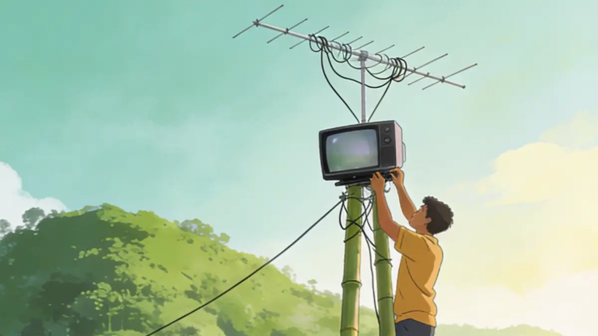 Ilustrasi, sebagian besar wilayah Karangasem hingga kini masih kesulitan menangkap sinyal TV digital. (Ai) 
