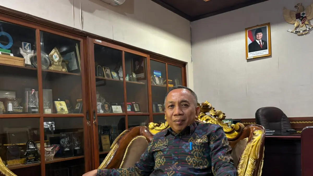 Kepala Dinas Kelautan dan Perikanan Provinsi Bali, Putu Sumardiana saat ditemui kemarin. (Istimewa) 