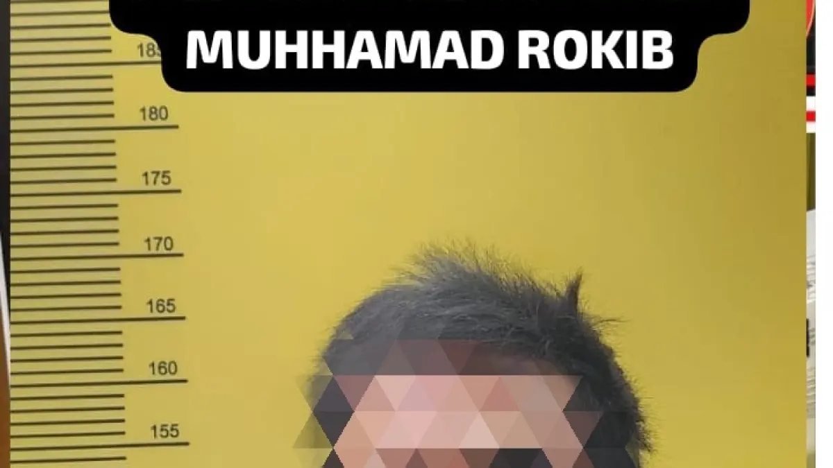Pelaku pencurian motor Muhammad Rokib yang diamankan polisi setelah dihajar warga.(Foto Polsek Denbar)&nbsp;