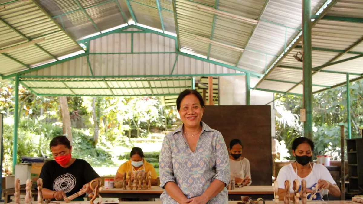 Ketua Dewan Pimpinan Daerah (DPD) Himpunan Industri Mebel dan Kerajinan Indonesia (HIMKI) Bali, Hani Duarsa. (Istimewa) 