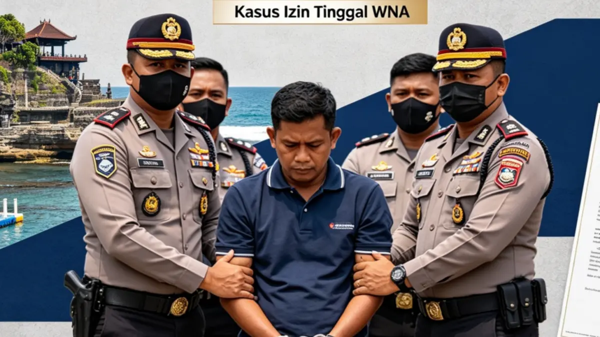 KPK bersama Polda Bali mengamankan seorang oknum petugas imigrasi Bali terkait kasus pengurusan izin tinggal WNA. (Ai) 