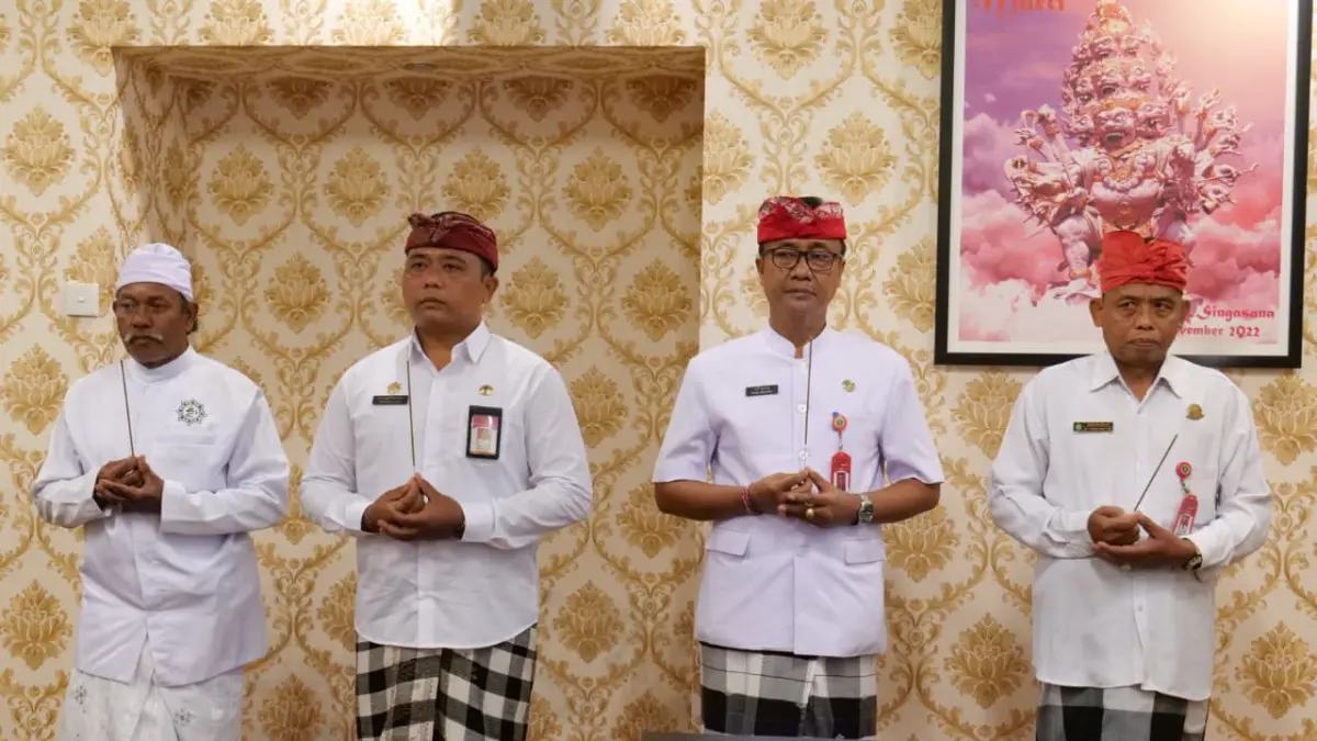 Suasana pelantikan dan mutasi jabatan pejabat di lingkungan Pemerintah Kabupaten Tabanan. (Istimewa) 