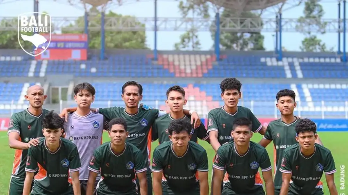 Skuad PS Badung saat menghadapi Wahana FC Pekanbaru. (Istimewa) 