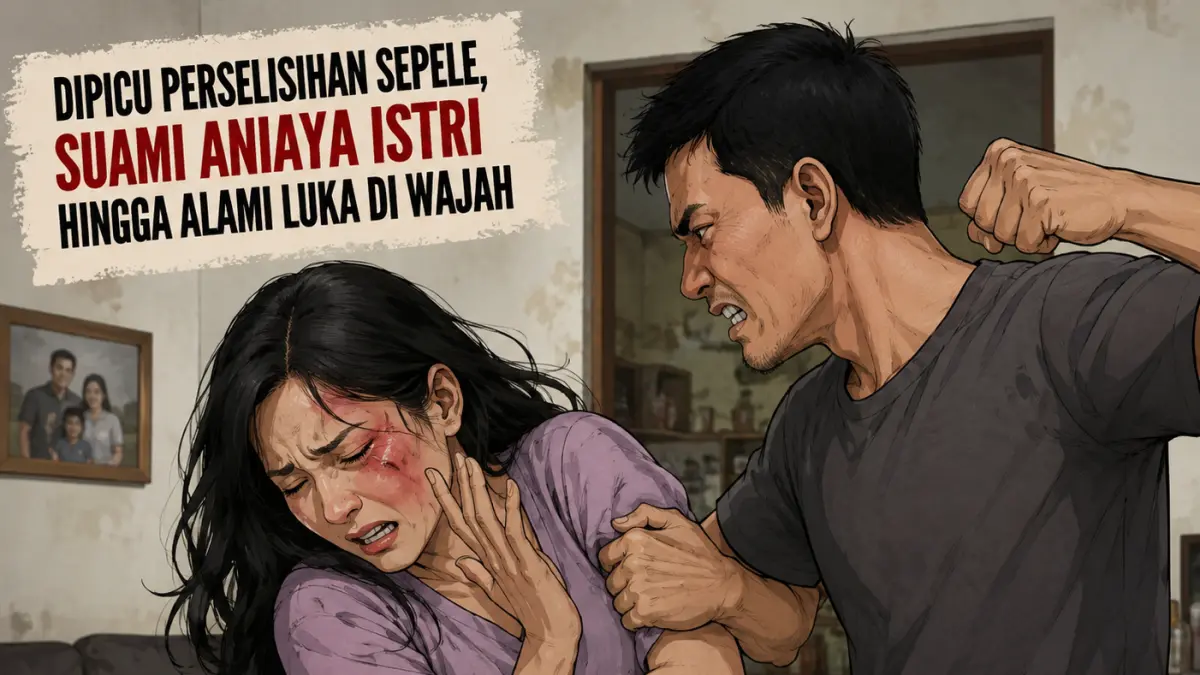 Ilustrasi kasus kekerasan dalam rumah tangga di Denpasar. Seorang istri dianiaya suaminya hingga bonyok. Kasusnya kini sedang ditangani aparat kepolisian.(Ai) 