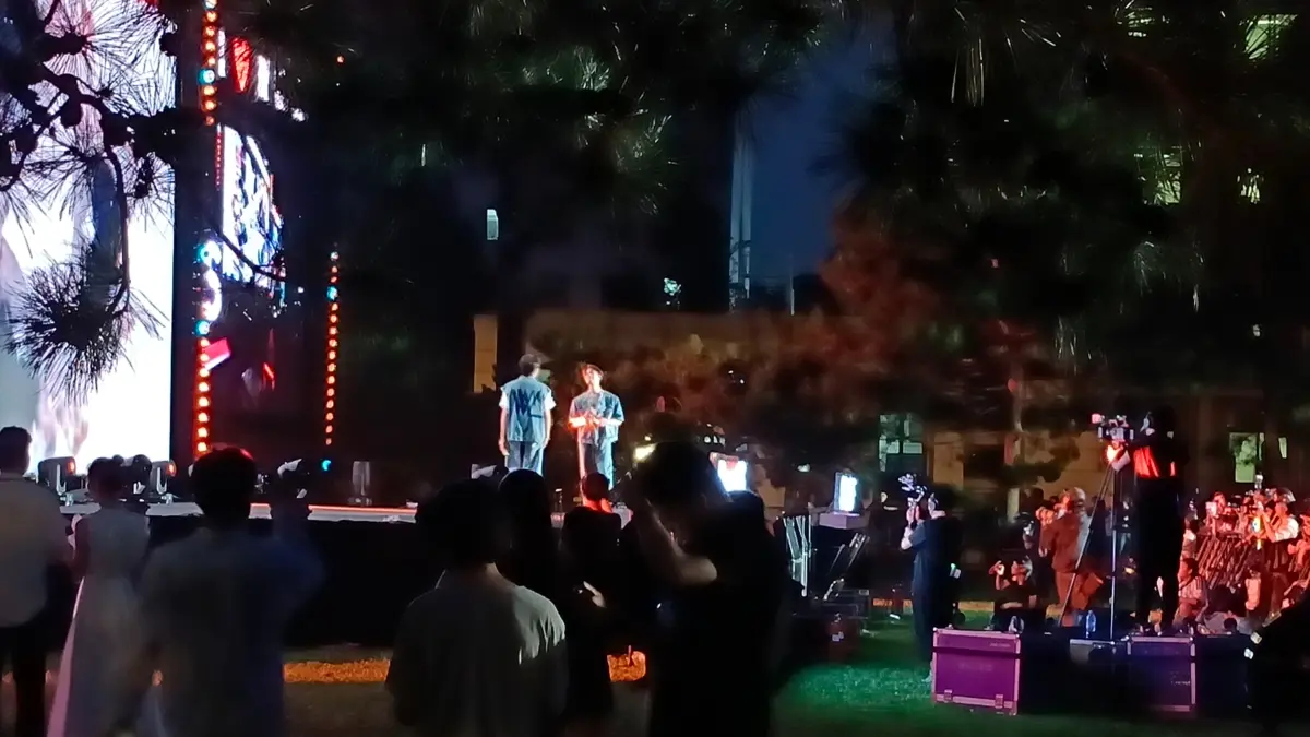 Suasana konser perpisahan di Central Park Renmin University of China (RUC) belum lama ini. (Foto Eka Prasetya)&nbsp;