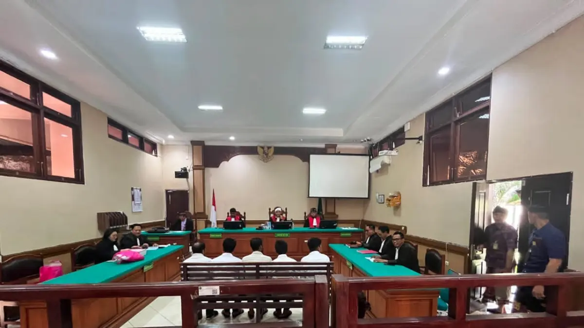 Sidang 5 terdakwa WNA Bangladesh di PN Singaraja.(Istimewa)
