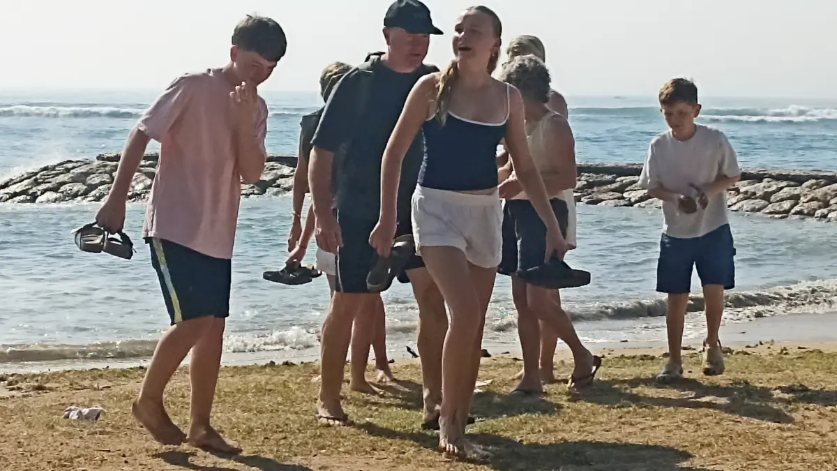 Suasana kawasan Pantai Sanur, Denpasar yang kini banyak dikunjungi wisatawan asal Australia.(FOTO ADRIAN SUWANTO)

&nbsp;