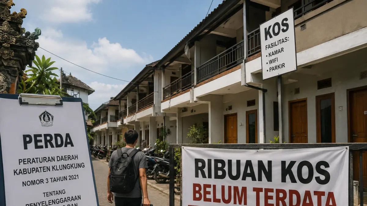 Ribuan rumah kos di Klungkung belum terdata. (Ai)