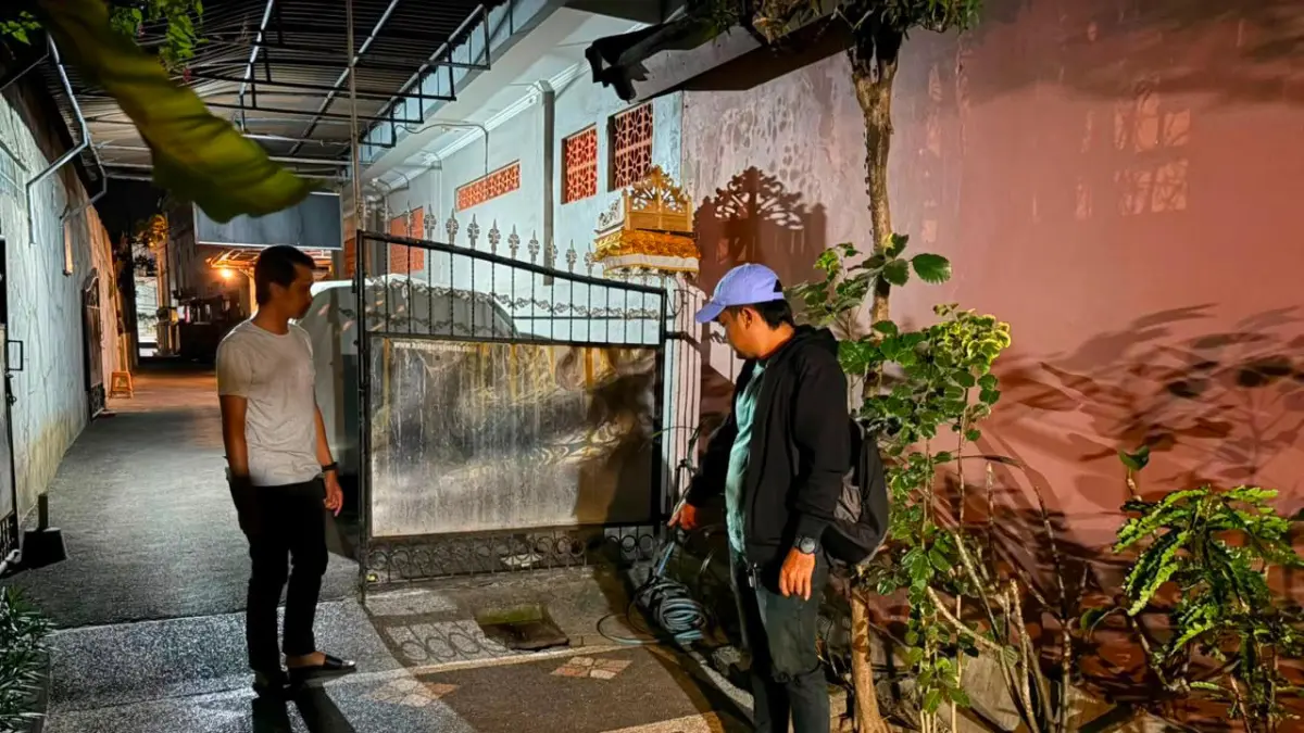 Polisi mendatangi lokasi WNA berbuat asusila di Berawa, Kuta Utara, Badung.(Istimewa)