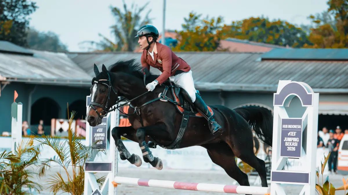 Satrio Wibowo berhasil meraih tiga podium di ajang bergengsi The President Cup National Competition yang diselenggarakan di Jakarta, oleh The Hub Indonesia bekerja sama dengan PORDASI.(Istimewa)