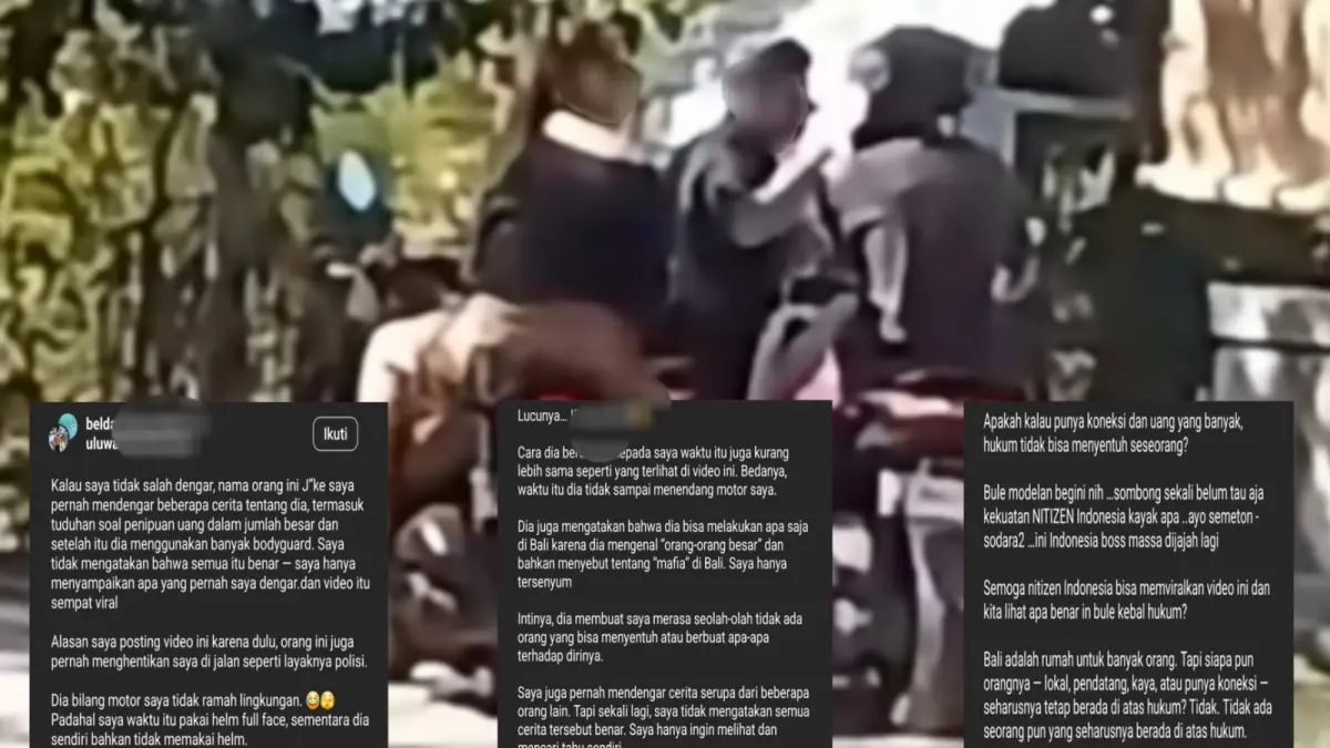 Suasana pascakejadian dan narasi di medsos.(Istimewa)