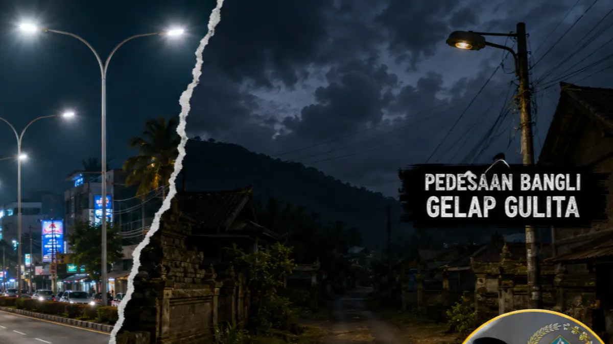 Dewan Bangli soroti LPJU yang belum merata. Di desa-desa gelap gulita. (Ai)
