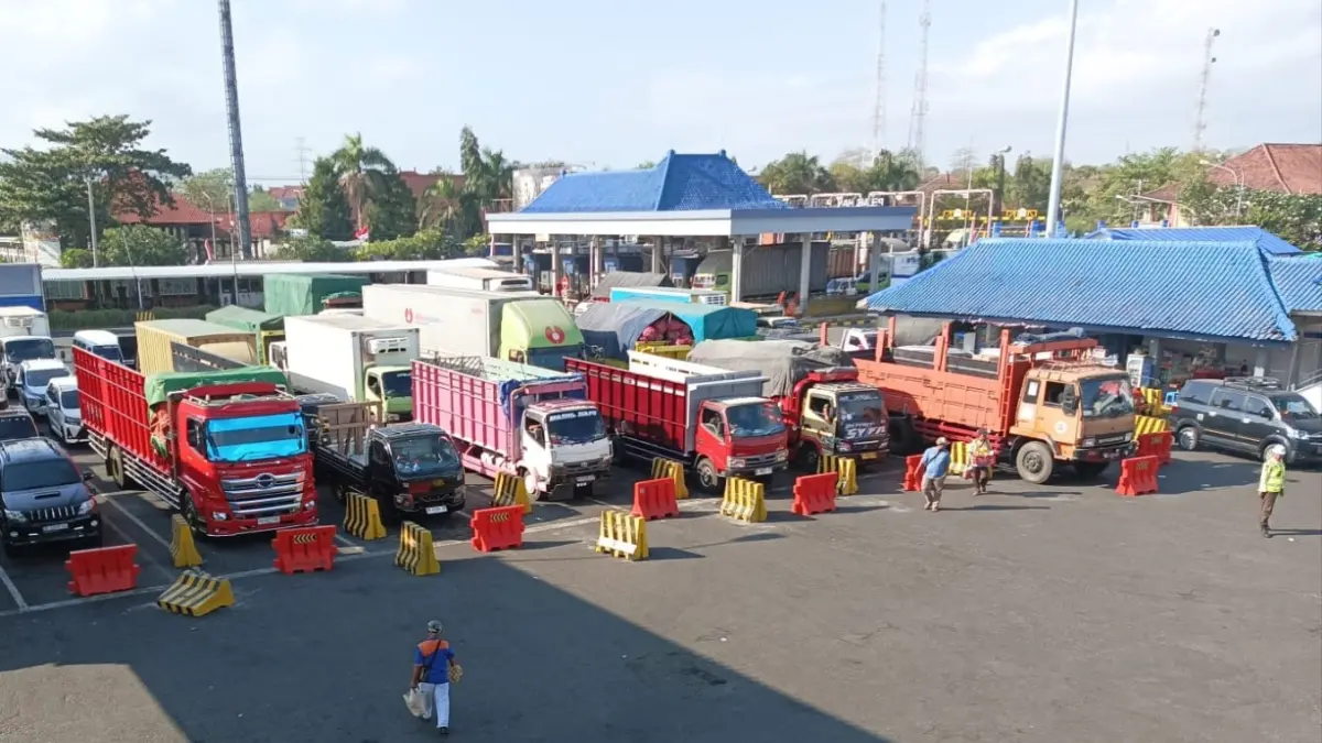 Situasi Pelabuhan Gilimanuk pada Selasa pagi.(Foto M.Basir)