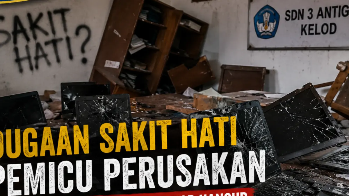 Ilustrasi, perusakan sekolah di Karangasem, Bali. (Ai)