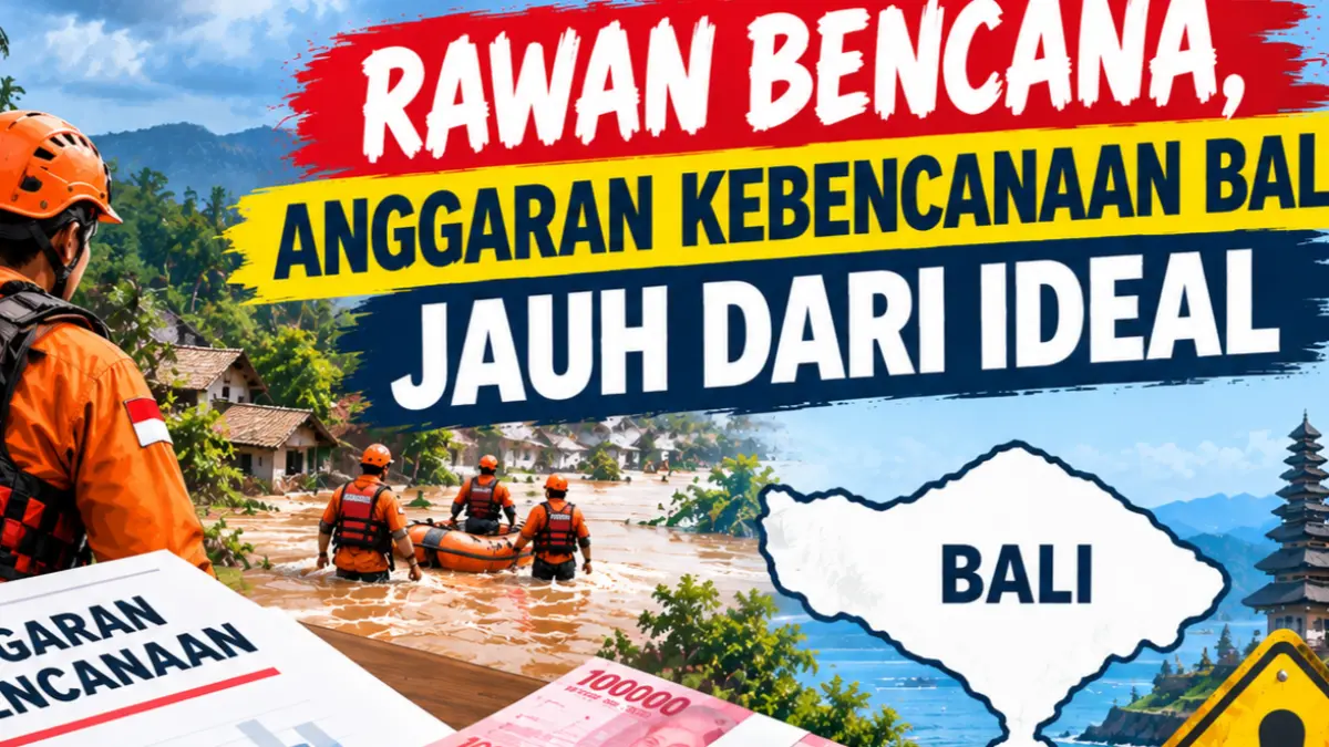 Ilustrasi, rawan bencana alam di Bali. Namun anggarannya jauh dari ideal.(Ai)