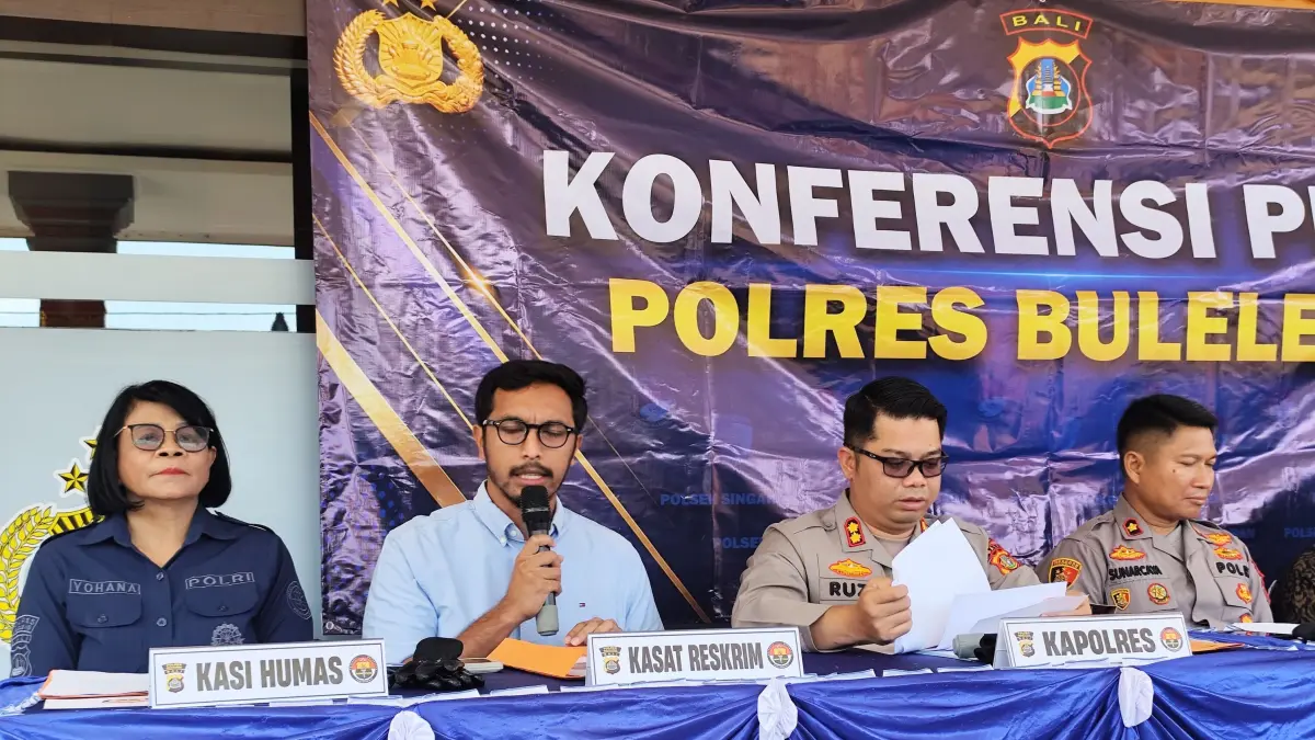 Penipuan kerja yang dilakukan suami siri terhadap istrinya diungkap Polres Buleleng.(Foto Junior)