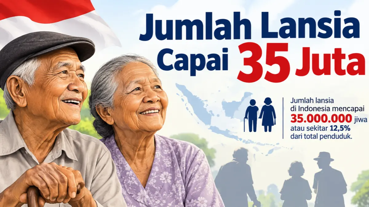 Data SUPAS BPS mencatat jumlah penduduk berusia 60 tahun ke atas kini mencapai 34,9 juta jiwa atau 11,97 persen dari total populasi.(Ai)