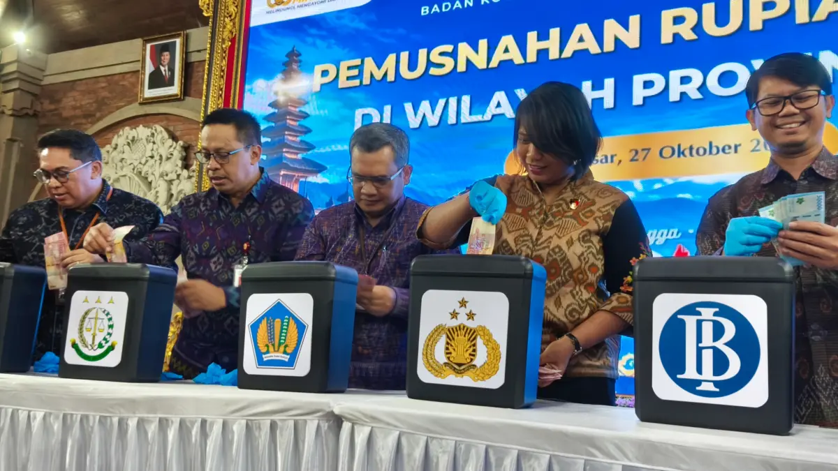 Uang Palsu Rp 341 Juta Dimusnahkan, Polda Bali Ungkap Modus Peredarannya