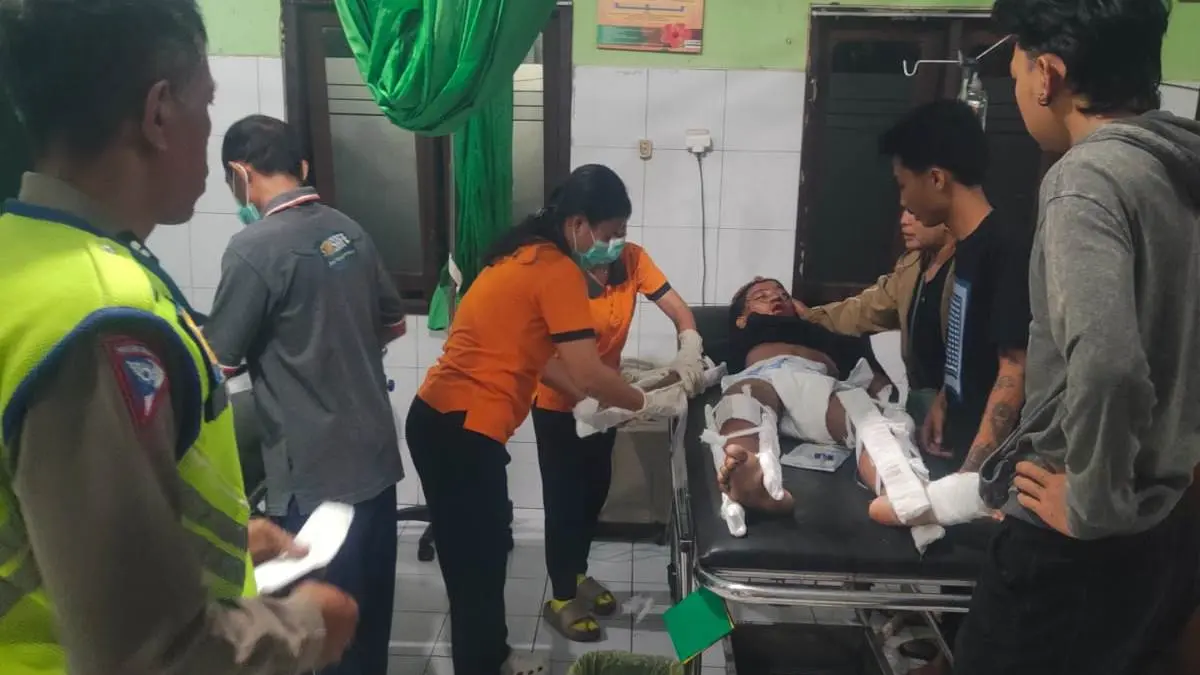 Bocah 15 tahun, I Gusti Kade Sunarya sekarat usai menabrak pikap di jalur Pekutatan-Pupuan. (IST)