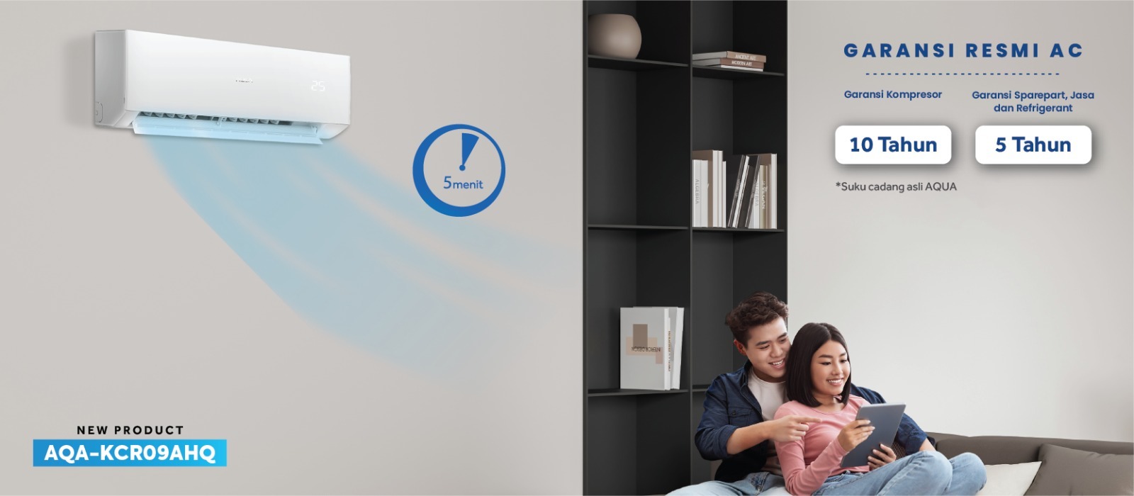 LAWAN CUACA PANAS: Pelanggan AC AQUA Elektronik menikmati kenyamanan pendinginan tanpa gangguan dan hemat energi. (RADAR BALI PHOTO)