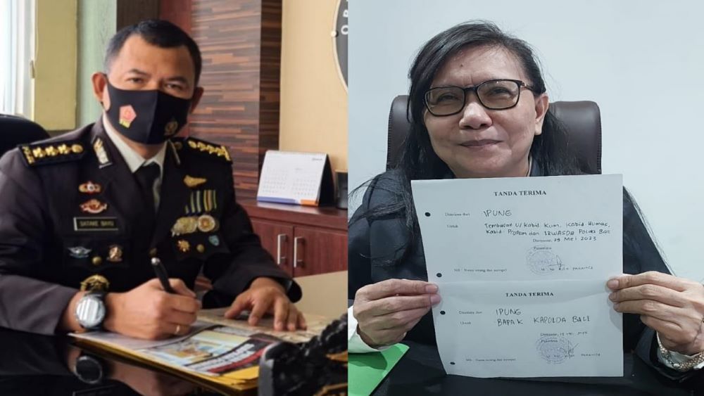 BARU TERCIUM: Kabid Humas Polda Bali Kombespol Stefanus Satake Bayu Setianto dan  Siti Sapurah aktivis Perlindungan Anak dan Perempuan.