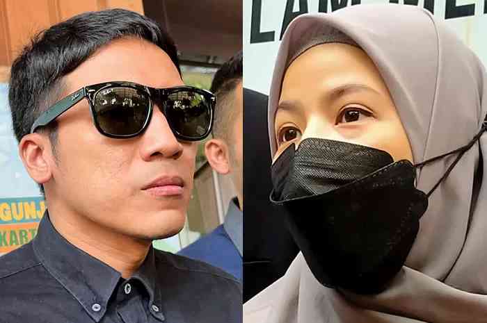 TETAP MENJAGA HUBUNGAN BAIK: Desta dan Natasha Rizky menghadiri sidang perdana perceraian mereka di PA Jakarta Selatan, Senin (29/5) (Shafa Nadia/Jawa Pos)