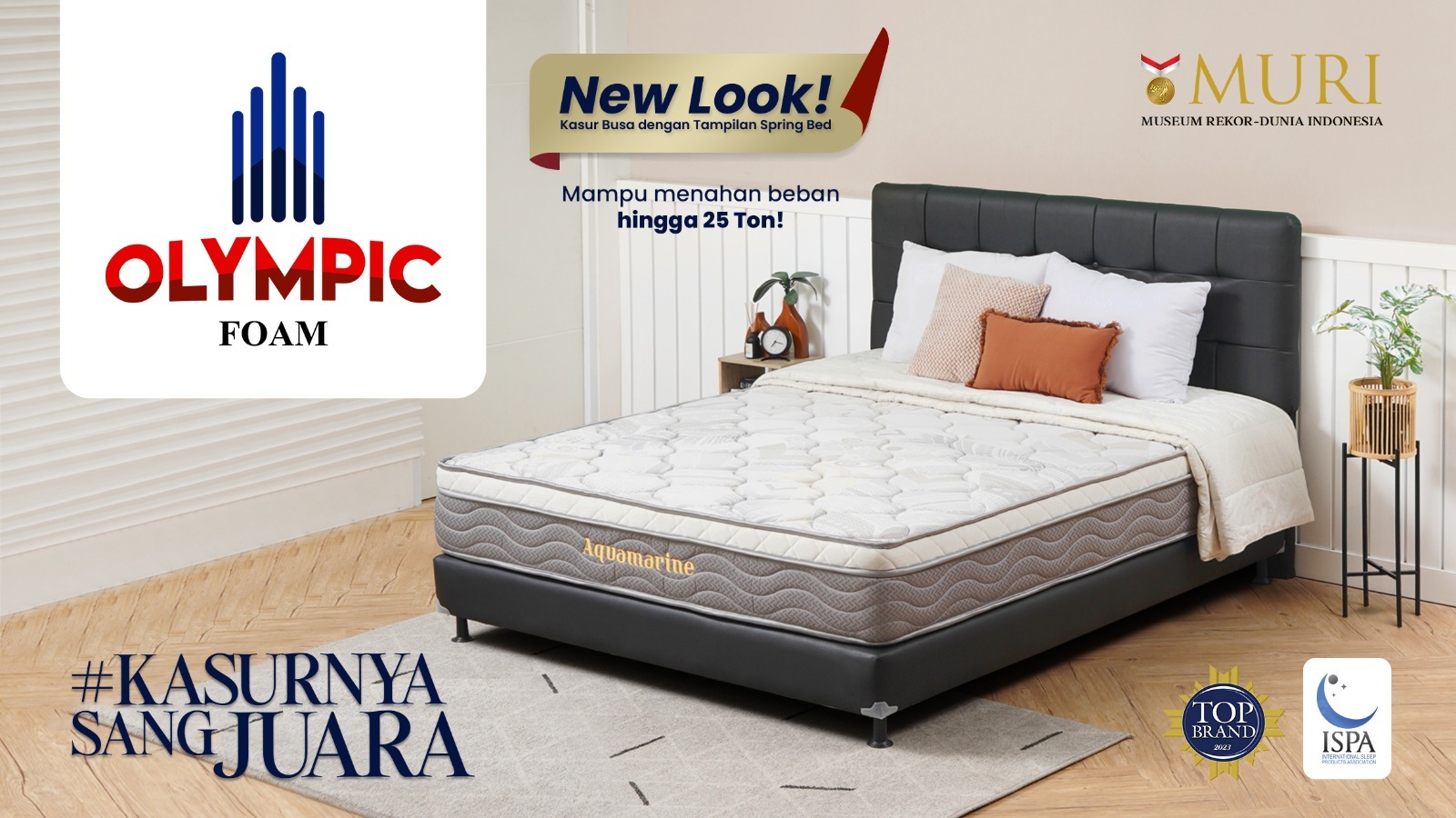 REKOR MURI: Hasil riset Olympic Foam yang memecahkan rekor Muri sebagai kasur busa terpanjang tanpa sambungan.