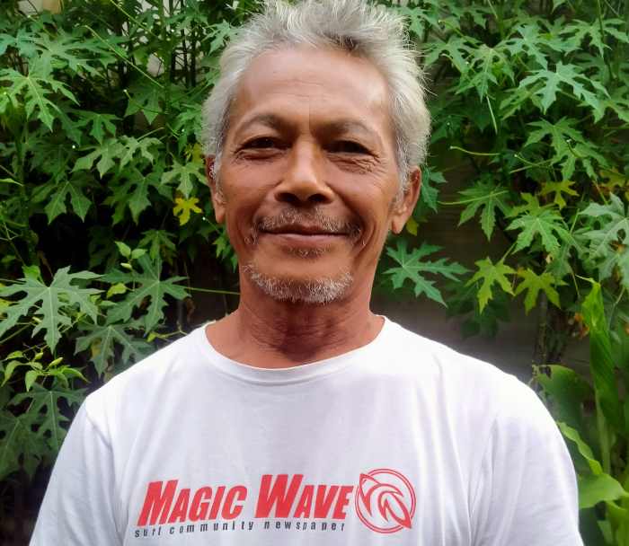 KENYANG ASAM GARAM SELANCAR : Pegiat surfing Bali, Made &ldquo;Piping&rdquo; Wirawan.