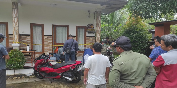 Korban Artem Kantariia, 31, ditemukan gantung diri di depan kamarnya di Coconut Quest House, Jimbaran, Kuta Selatan, Jumat 7 Julu 2023.