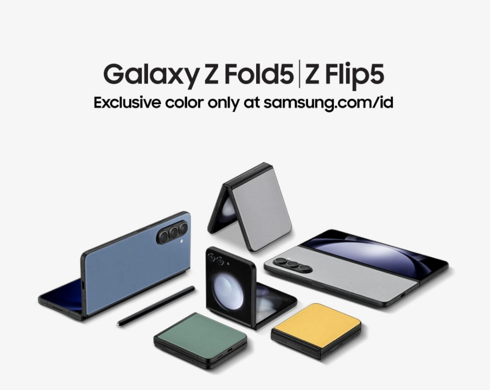 EKSKLUSIF: Samsung Menghadirkan Pilihan Warna Eksklusif Galaxy Z Flip5 dan Galaxy Z Fold5 untuk Konsumen Preorder di samsung.com . (Samsung)