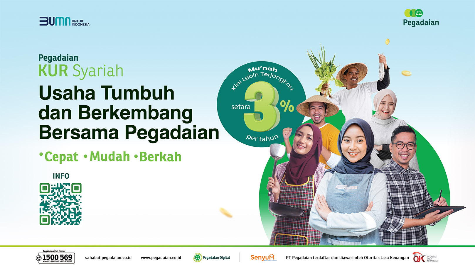 Pegadaian Suburkan Ekosistem UMKM dengan KUR Syariah