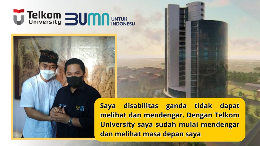 WUJUDKAN CITA-CITA: Penulis bersama Menteri BUMN Erick Thohir. (Radar Bali Photo)