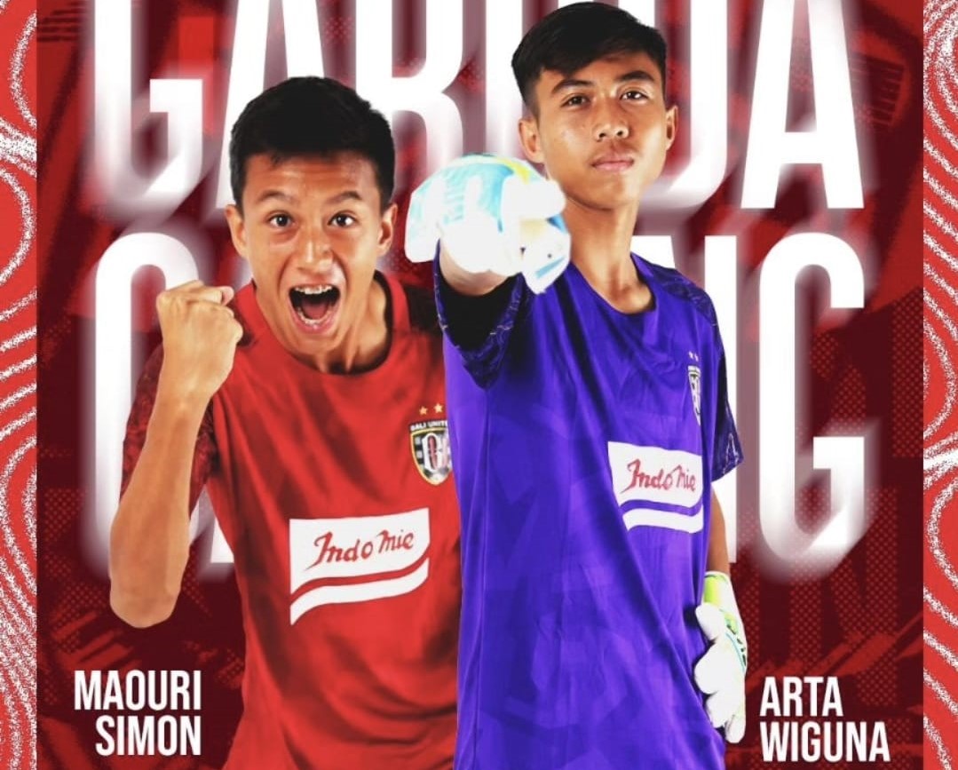 TIMNAS U17: Dua pemain muda Bali United, Maori Ananda Yves dan I Wayan Arta Wiguna  yang dipanggil masuk Timnas U17 .