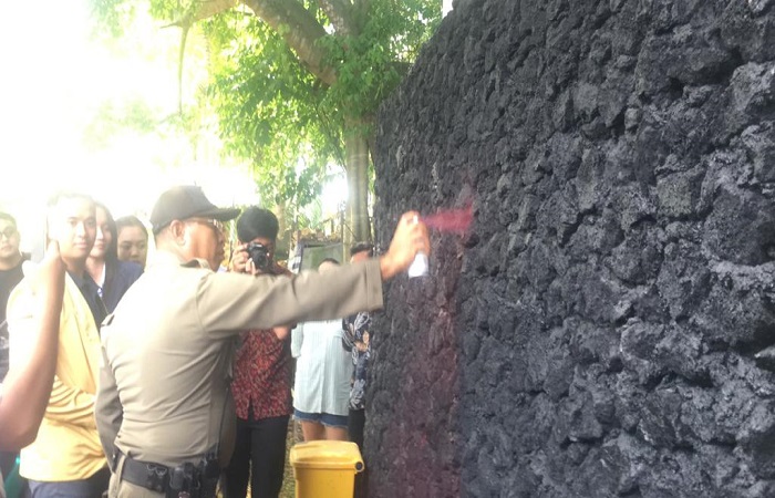 Sidak di vila yang melanggar beberapa bulan lalu.