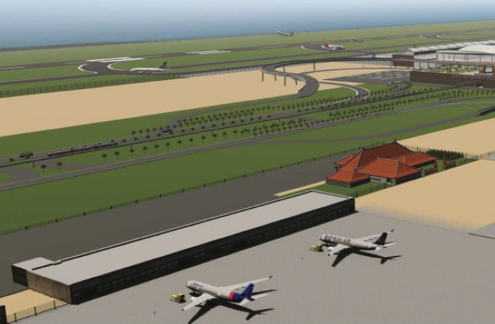 MASIH WACANA: Layout Bandara Internasional Bali Utara yang hingga hari ini masih sebatas wacana.