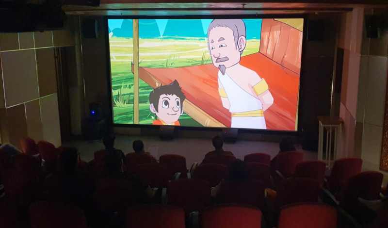 DIPUTAR DI DHARMA NEGARA ALAYA : Film-film karya dosen ISI Denpasar. (Adrian Suwanto/Radar Bali)