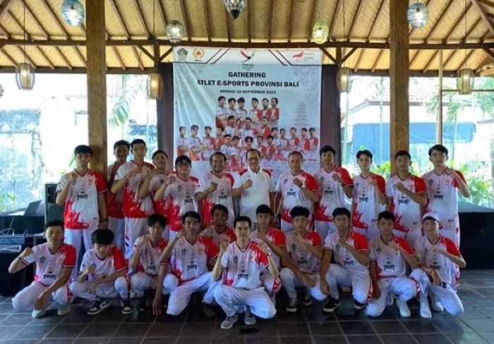 TIM HEBAT: Tim Esport Bali yang lolos ke PON Aceh-Sumatera Utara  bersama Jawa Barat, Banten dan NTB.