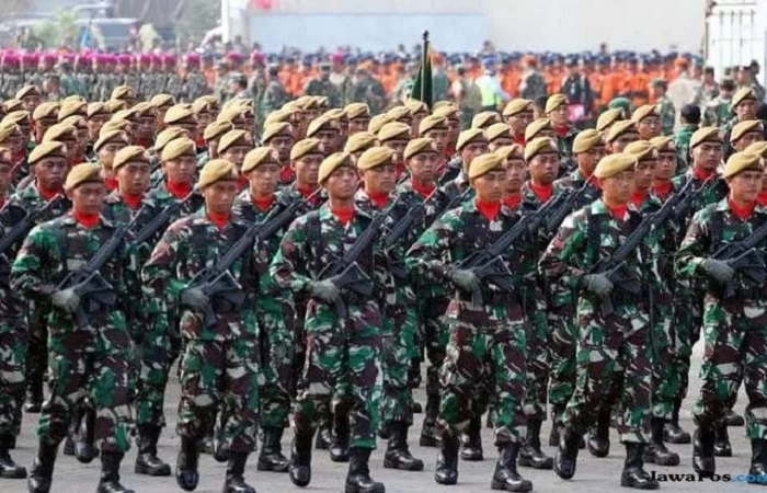Ilustrasi pasukan TNI.