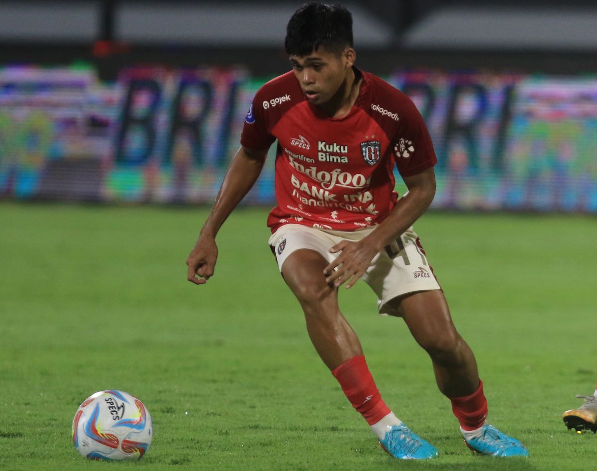 POTENSIAL: Gelandang muda Bali United Rahmat Arjuna saat bermain melawan Rans Nusantara beberapa waktu lalu-