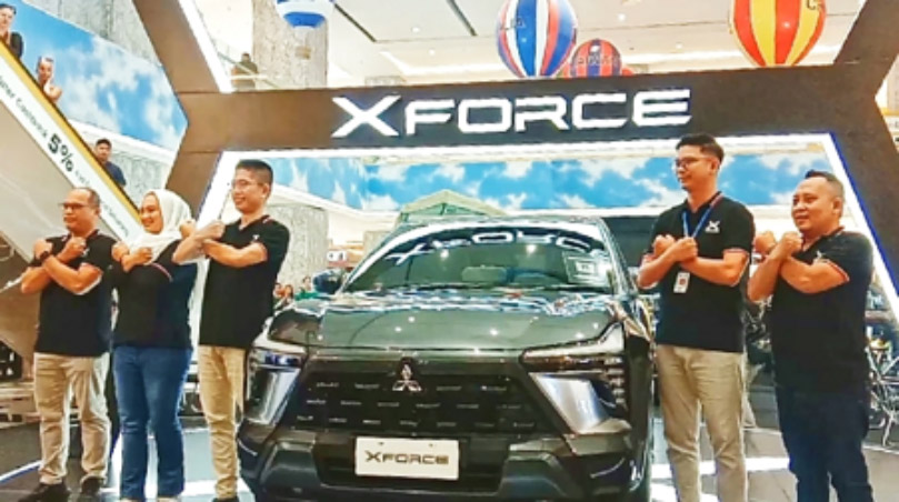PAMER KUALITAS: PT Mitsubishi Motors Krama Yudha Sales Indonesia (MMKSI) untuk memperkenalkan Mitsubishi XFORCE melalui kegiatan Mitsubishi Motors Auto Show (MMAS) 28 September- 1 Oktober 2023