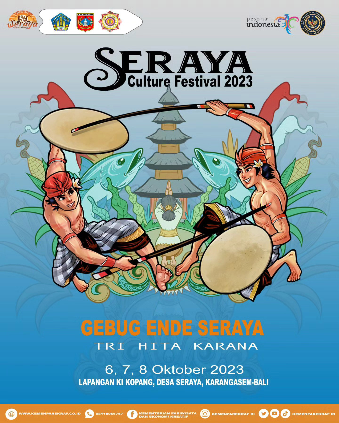 ilustrasi seraya culture festival 2023