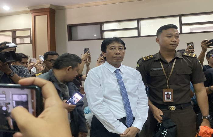 Rektor Unud Prof. DR. Ir. I Nyoman Gde Antara jalani sidang hari ini Selasa (24/10) di Pengadilan Tindak Pidana Korupsi (Tipikor) Denpasar.