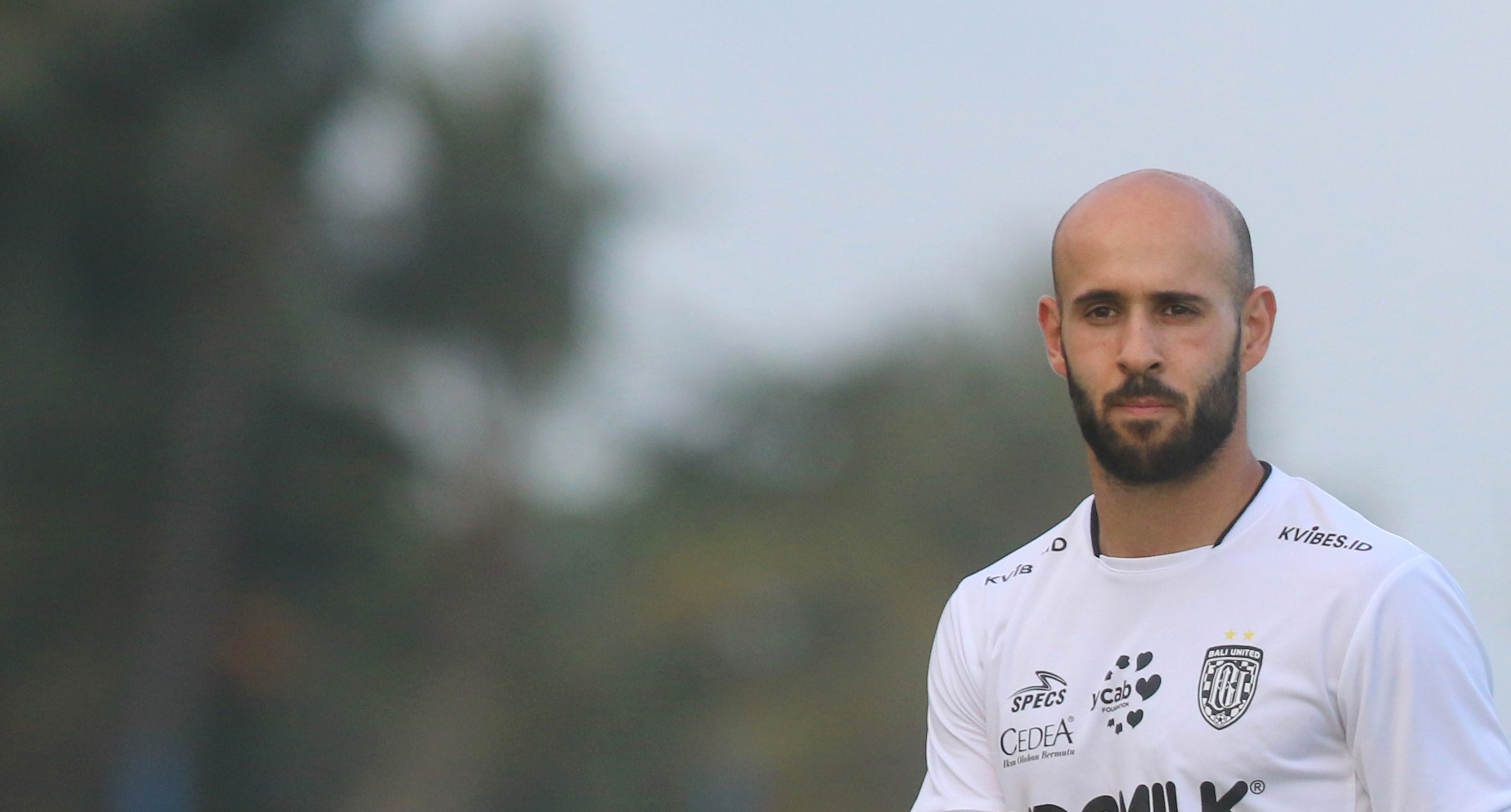 HARGA TRANSFERNYA MILIARAN RUPIAH: Mohammad Rashid saat latihan di training centre Bali United. (miftahuddin/radar bali)